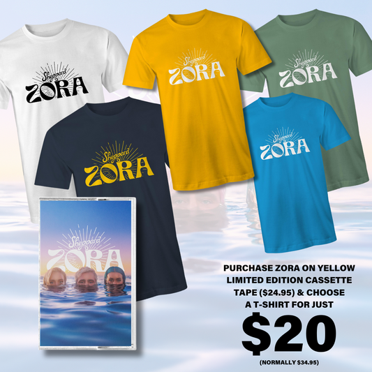 Zora Cassette Tape (Ltd Edition Yellow) & Zora Logo T-Shirt Bundle