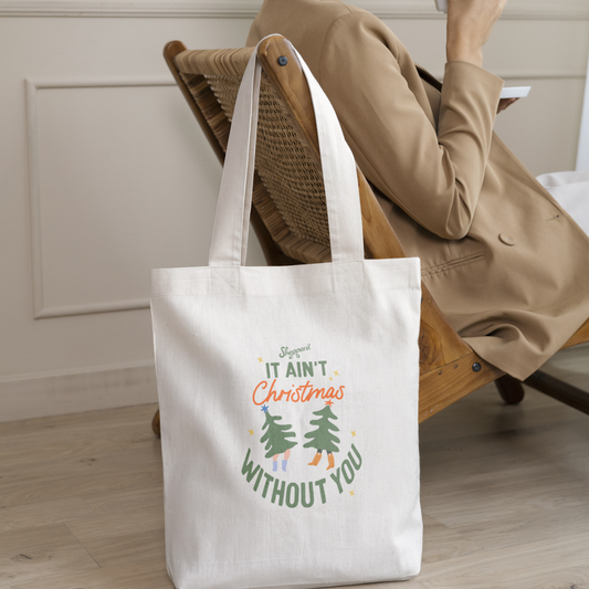 NEW! Christmas Without You - Parcel Canvas Tote Bag