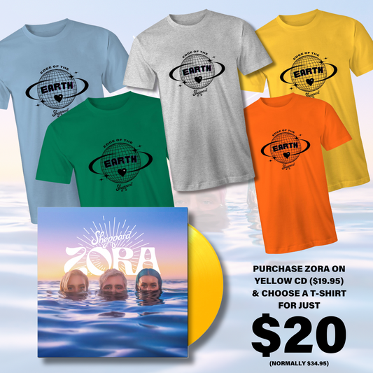 Zora CD & Edge of the Earth T-Shirt Bundle