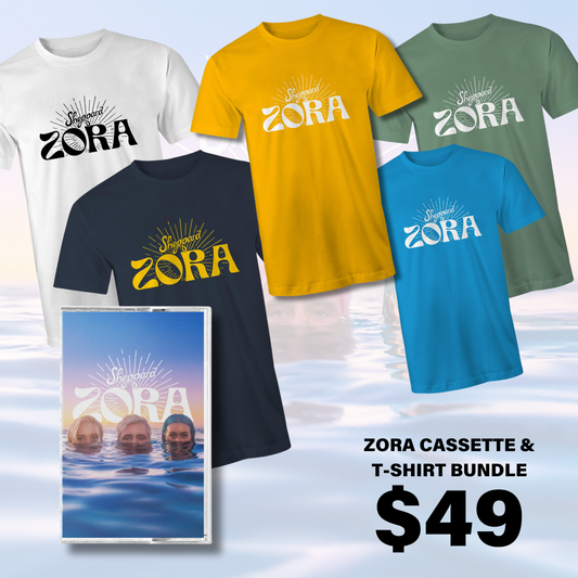 Zora Cassette Tape (Ltd Edition Yellow) & Zora Logo T-Shirt