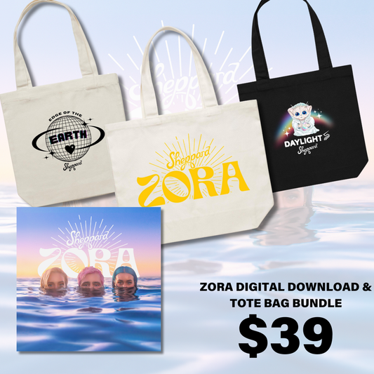 Zora Digital Download (MP3) & Zora Logo Tote Bag